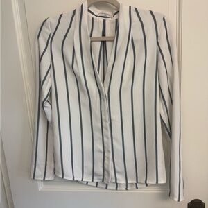 Aritzia Babaton striped Akira Top XXS